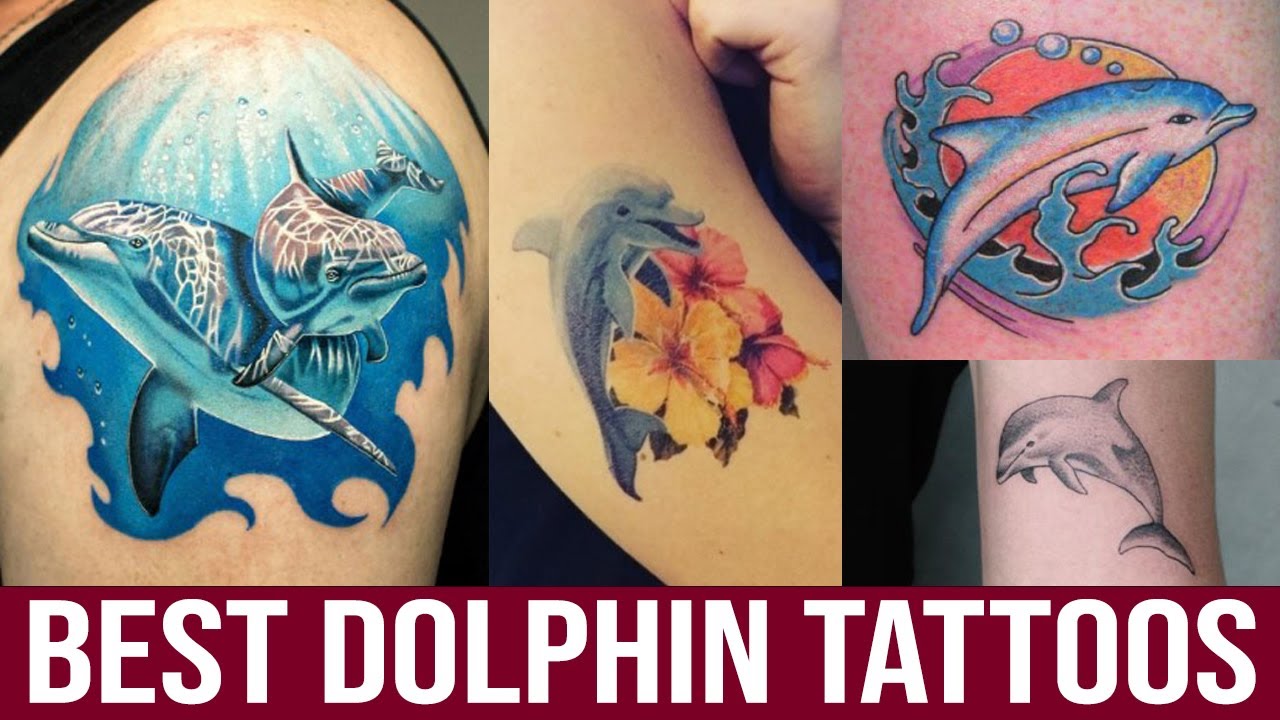 Old school Dolphin tattoo women - Irina's work